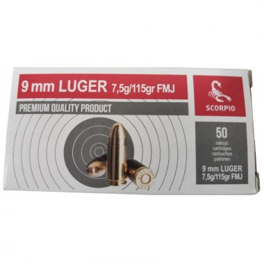 STV Scorpio 9mm Luger 115gr FMJ