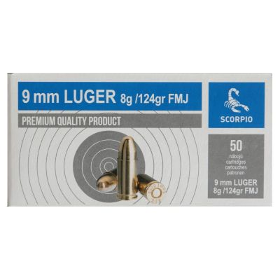 STV Scorpio 9mm Luger 124gr FMJ