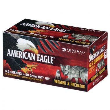 6,5 Grendel, American Eagle JHP 90gr